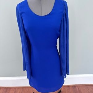 Ya Los Angeles Cobalt Blue long sleeve dress  Large